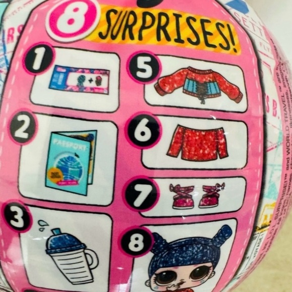 Lol Surprise Backpack, Lip Balm, Mess Free, World Travel Ball - Picture 10 of 14
